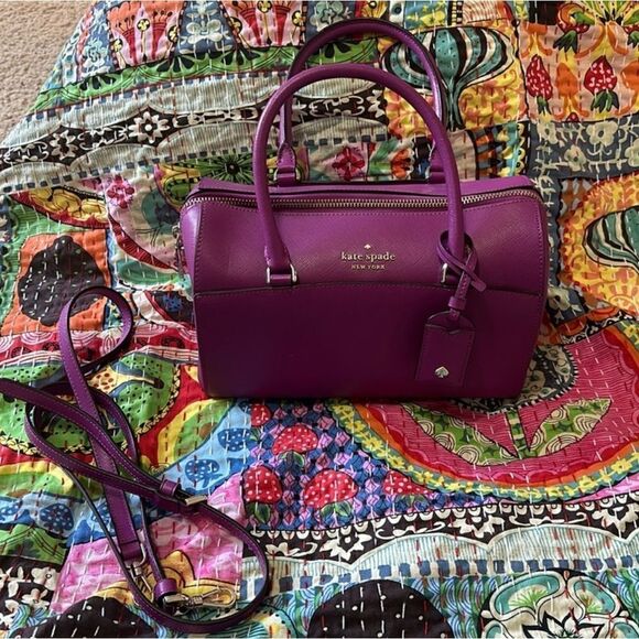 Kate Spade New York Devyn Medium Duffle Satchel Shoulder Bag Tote 👛 Bajarose - Picture 14 of 16